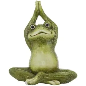 HOME STORY Deko Figur Frosch   ¦ Magnesia ¦ Maße (cm): B: 35,5 H: 42,5 T: 22.0