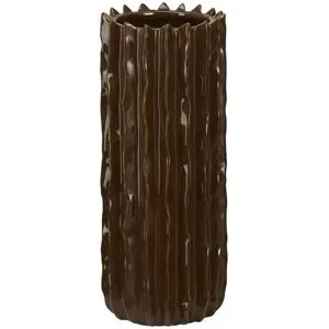 Höffner Vase   ¦ braun ¦ Steinzeug ¦ Maße (cm): H: 31  Ø: 12.5