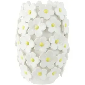 HOME STORY Vase   ¦ weiß ¦ Dolomite ¦ Maße (cm): H: 31,5  Ø: 22.2