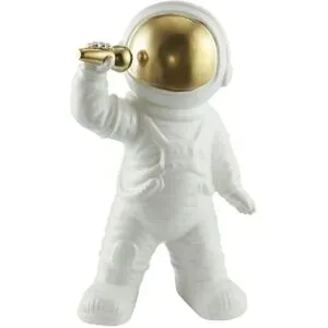 Höffner Deko Figur Astronaut   ¦ weiß ¦ Porzellan ¦ Maße (cm): B: 11,5 H: 28,5