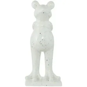 Höffner Deko Figur Frosch   ¦ weiß ¦ Porzellan ¦ Maße (cm): B: 11 H: 32