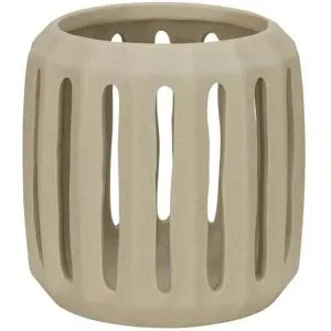 HOME STORY Windlicht   ¦ beige ¦ Steinzeug ¦ Maße (cm): B: 13,5 H: 13,2