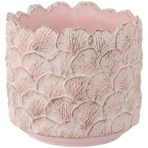 Höffner Übertopf   ¦ rosa/pink ¦ Zement ¦ Maße (cm): B: 19 H: 17