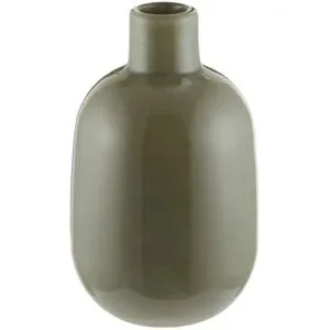 HOME STORY Vase   ¦ grün ¦ Glas ¦ Maße (cm): B: 9 H: 15,5