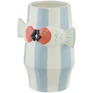 Höffner Vase   ¦ blau ¦ Dolomite ¦ Maße (cm): B: 14 H: 18,5 T: 11.5