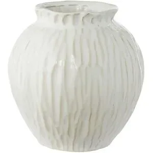 HOME STORY Vase   ¦ creme ¦ Steinzeug ¦ Maße (cm): B: 20,5 H: 21,5