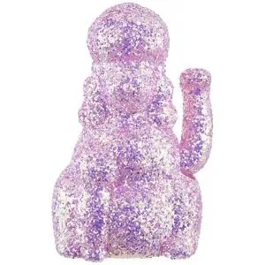 HOME STORY Winkehund Pudel   ¦ rosa/pink ¦ Kunststoff ¦ Maße (cm): B: 10 H: 17