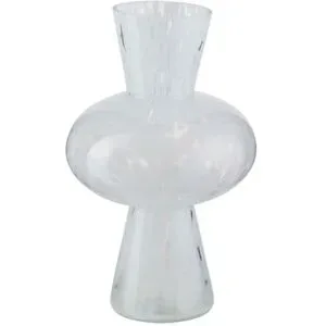 HOME STORY Vase   ¦ weiß ¦ Glas ¦ Maße (cm): H: 31  Ø: 19