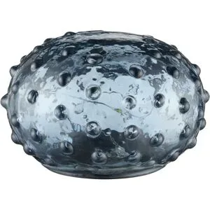 HOME STORY LED Muschel   ¦ blau ¦ Glas,Kunststoff ¦ Maße (cm): H: 8  Ø: 12