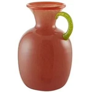 HOME STORY Vase   ¦ orange ¦ Glas ¦ Maße (cm): H: 27,5  Ø: 18.5