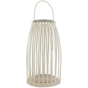 HOME STORY Laterne   ¦ beige ¦ Eisen,Glas ¦ Maße (cm): B: 12,5 H: 21,5