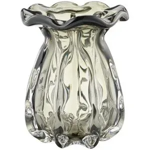 HOME STORY Vase   ¦ grau ¦ Glas ¦ Maße (cm): B: 18,5 H: 23