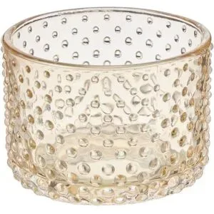HOME STORY Teelichtglas   ¦ braun ¦ Glas ¦ Maße (cm): B: 7,5 H: 5,5