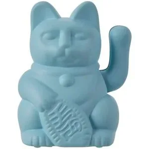 DONKEY Winkekatze   ¦ blau ¦ Kunststoff ¦ Maße (cm): B: 4 H: 5 T: 3.5
