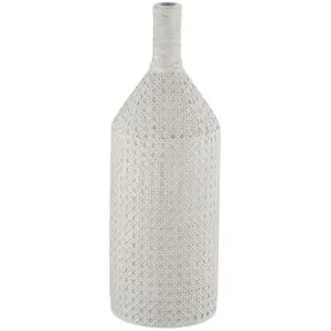 HOME STORY Deko Vase   ¦ weiß ¦ Polyresin (Kunstharz) ¦ Maße (cm): H: 45,5  Ø: