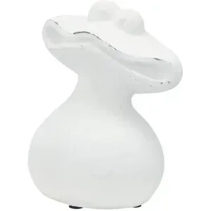 HOME STORY Deko Frosch   ¦ weiß ¦ Polyresin (Kunstharz) ¦ Maße (cm): B: 16,5 H: