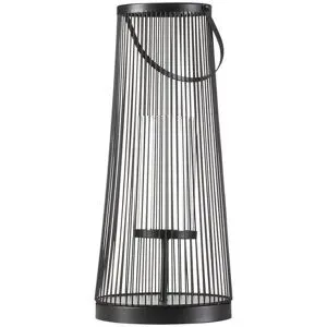 Höffner Laterne   ¦ schwarz ¦ Metall,Glas ¦ Maße (cm): H: 46  Ø: 20