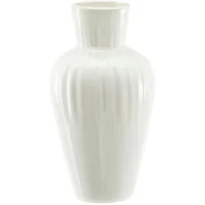 HOME STORY Vase   ¦ weiß ¦ Porzellan ¦ Maße (cm): H: 13  Ø: 7