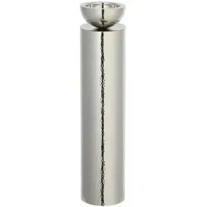 HOME STORY Kerzenständer   ¦ silber ¦ Edelstahl ¦ Maße (cm): H: 45  Ø: 10