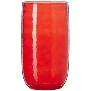 HOME STORY Vase   ¦ rot ¦ Glas ¦ Maße (cm): B: 15 H: 40