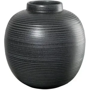 ASA SELECTION Vase Japandi   ¦ schwarz ¦ Steingut ¦ Maße (cm): H: 29  Ø: 26.5