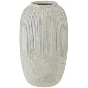 HOME STORY Vase   ¦ grau ¦ Steinzeug ¦ Maße (cm): H: 29,5  Ø: 17