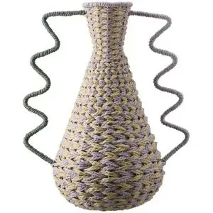 HOME STORY Deko Vase   ¦ mehrfarbig ¦ Papier,Eisen ¦ Maße (cm): B: 31 H: 47 T: