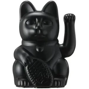 DONKEY Winkekatze   ¦ schwarz ¦ Kunststoff ¦ Maße (cm): B: 8,5 H: 15
