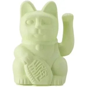 DONKEY Winkekatze   ¦ grün ¦ Kunststoff ¦ Maße (cm): B: 8,5 H: 15