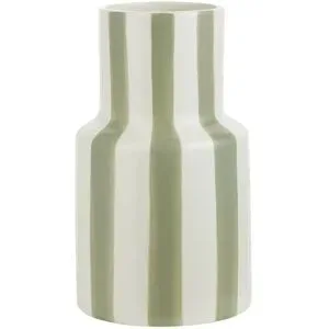 HOME STORY Vase   ¦ grün ¦ Dolomite ¦ Maße (cm): H: 23  Ø: 13.3