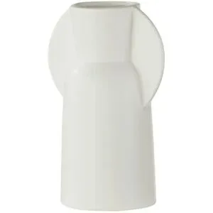 HOME STORY Vase   ¦ weiß ¦ Porzellan ¦ Maße (cm): B: 9,5 H: 20,5
