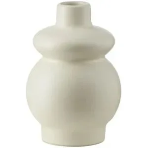 HOME STORY Vase   ¦ creme ¦ Steingut ¦ Maße (cm): B: 8 H: 12