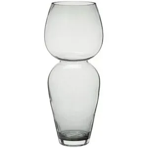 HOME STORY Vase   ¦ grau ¦ Glas ¦ Maße (cm): B: 17 H: 41,5