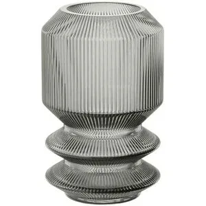 HOME STORY Vase   ¦ grau ¦ Glas ¦ Maße (cm): B: 14 H: 22