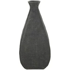 HOME STORY Deko Vase   ¦ schwarz ¦ Polyresin (Kunstharz) ¦ Maße (cm): B: 18,5 H: