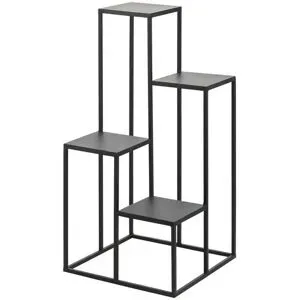 Höffner Blumentreppe   ¦ schwarz ¦ Metall ¦ Maße (cm): B: 34 H: 68