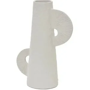HOME STORY Vase   ¦ weiß ¦ Aluminium ¦ Maße (cm): B: 22 H: 30,5 T: 1.5