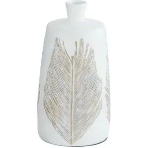 HOME STORY Vase   ¦ weiß ¦ Polyresin (Kunstharz) ¦ Maße (cm): H: 29  Ø: 16