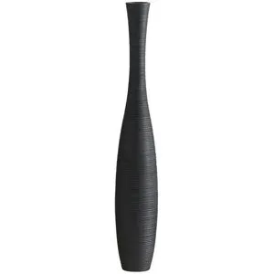HOME STORY Vase   ¦ schwarz ¦ Polyresin (Kunstharz) ¦ Maße (cm): H: 105  Ø: 17