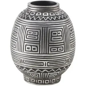 HOME STORY Deko Vase   ¦ schwarz ¦ Polyresin (Kunstharz) ¦ Maße (cm): H: 25,5