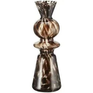 HOME STORY Vase   ¦ braun ¦ Glas ¦ Maße (cm): H: 41  Ø: 14