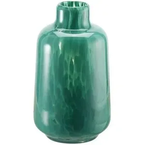 HOME STORY Vase   ¦ grün ¦ Glas ¦ Maße (cm): H: 26  Ø: 15