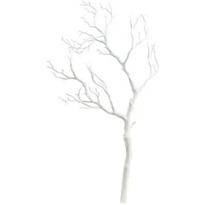 Höffner Deko Ast   ¦ weiß ¦ Kunststoff ¦ Maße (cm): B: 23 H: 13