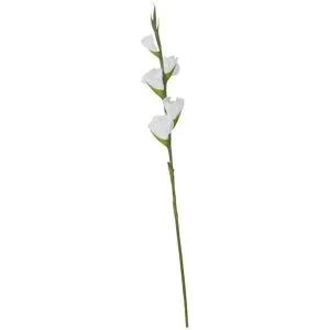 Höffner Kunstblume  Gladiole   ¦ weiß ¦ Kunststoff,Eisendraht ¦ Maße (cm): H: 84