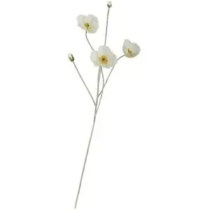 Höffner Klatschmohn   ¦ creme ¦ Kunststoff,Polyester ¦ Maße (cm): H: 107