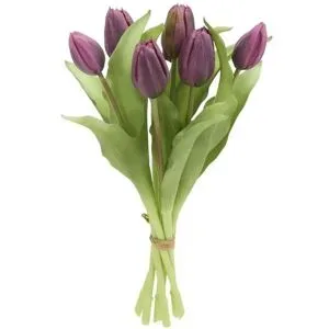 Höffner Tulpenbund   ¦ lila/violett ¦ Kunststoff ¦ Maße (cm): H: 32