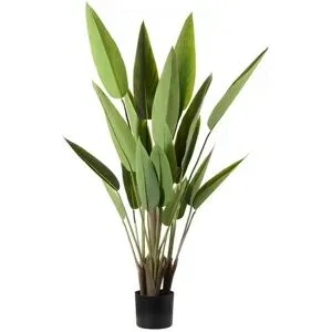 Höffner Strelitzia getopft   ¦ grün ¦ Kunststoff ¦ Maße (cm): H: 120