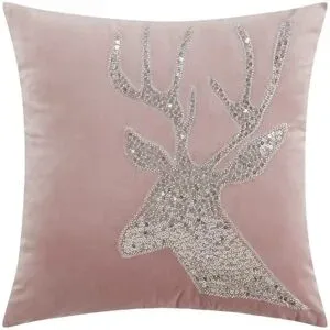 Höffner Kissen  Hirsch ¦ rosa/pink ¦ Maße (cm): B: 45