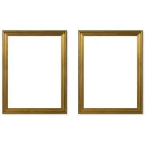 Höffner Bilderrahmen 18x24 cm  2er-Set   ¦ gold ¦ Glas ¦ Maße (cm): B: 18 H: 24 T: 1.3
