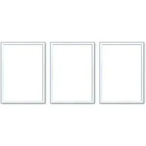 Höffner Bilderrahmen 13x18 cm  3er-Set   ¦ weiß ¦ Kunststoff ¦ Maße (cm): B: 13 H: 18 T: